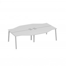 Рабочая станция на металлокаркасе TRE столы (4х140) Техно серый / металлокаркас серый А4 С3 187-2 СЕ