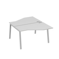 Рабочая станция (2х140) каркас TRE со столами Техно серый / металлокаркас серый А4 С3 187 СЕ