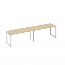 Станция рабочая на каркасе QUATTRO (2х160) дуб скандинавский / металлокаркас серый А4 С4 015-2 ДК