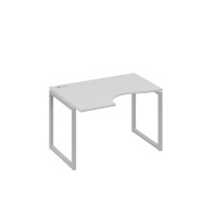 Стол "Классика" эргономичный на металлокаркасе QUATTRO левый серый / металлокаркас серый А4 С4 041 СЕ