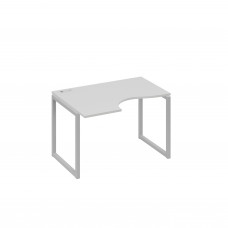 Стол "Классика" эргономичный на металлокаркасе QUATTRO левый серый / металлокаркас серый А4 С4 041 СЕ