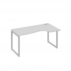 Стол эргономичный правый "Классика" на металлокаркасе QUATTRO серый / металлокаркас серый А4 С4 046 СЕ