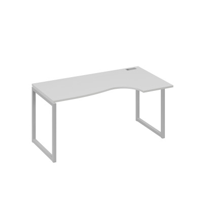 Стол эргономичный правый "Классика" на металлокаркасе QUATTRO серый / металлокаркас серый А4 С4 046 СЕ