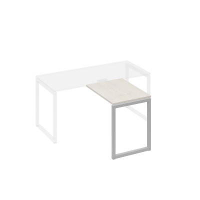 Брифинг-приставка опоры QUATTRO дуб / металлокаркас серый А4 С4 071 ДШ