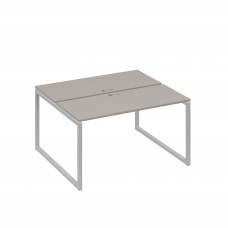 Станция (2х140) офисная с металлокаркасом QUATTRO мокко премиум / металлокаркас серый А4 С4 171 МП