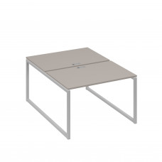 Станция офисная (2х120) на металлокаркасе QUATTRO мокко премиум / металлокаркас серый А4 С4 176 МП