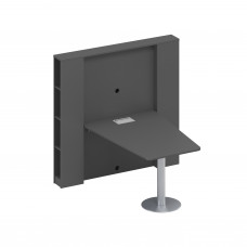 Стол для переговоров откидной антрацит премиум А4 9101 АР