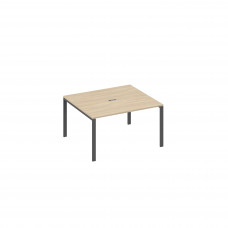 Стол 140 переговорный с металлокаркасом UNO дуб скандинавский / металлокаркас антрацит А4 А1 132 ДК