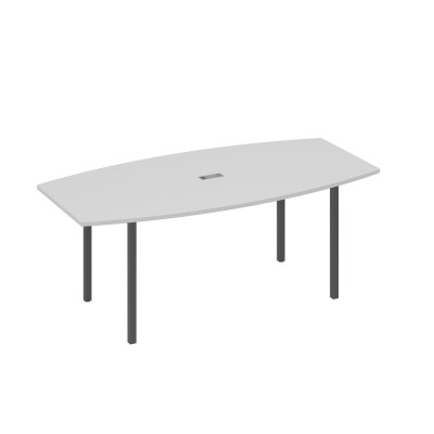 Стол для переговоров 200 на каркасе DUE серый / металлокаркас антрацит А4 А2 113 СЕ