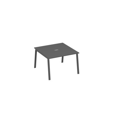 Стол 120 в переговорную металлокаркас TRE антрацит премиум / металлокаркас антрацит А4 А3 131 АР