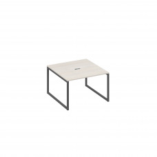 Стол 120 на металлокаркасе QUATTRO переговорный дуб / металлокаркас антрацит А4 А4 131 ДШ