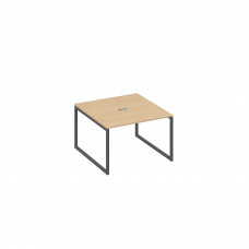 Стол 120 на металлокаркасе QUATTRO переговорный натуральный дуб / металлокаркас антрацит А4 А4 131 НД