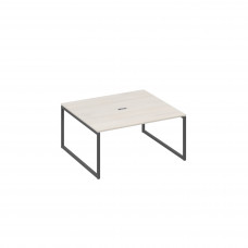 Стол переговорный 160 на каркасе QUATTRO дуб / металлокаркас антрацит А4 А4 136 ДШ