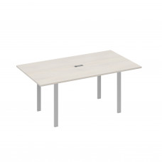 Стол 180 на металлокаркасе UNO для переговоров дуб / металлокаркас серый А4 С1 122 ДШ
