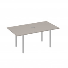 Стол 180 прямой для переговоров каркас DUE мокко премиум / металлокаркас серый А4 С2 122 МП