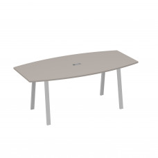 Стол для переговоров 200 на каркасе TRE мокко премиум / металлокаркас серый А4 С3 113 МП