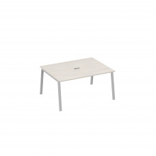 Стол 160 на металлокаркасе TRE для переговорной дуб / металлокаркас серый А4 С3 133 ДШ