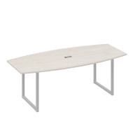 Переговорный стол 220 на каркасе QUATTRO дуб / металлокаркас серый А4 С4 114 ДШ