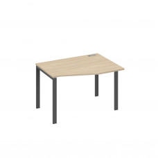 Стол правый "Техно" эргономичный на металлокаркасе UNO дуб скандинавский / металлокаркас антрацит А4 А1 062 ДК