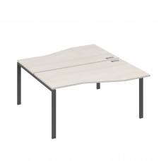 Рабочая станция столы Техно" каркас UNO (2х160) дуб / металлокаркас антрацит А4 А1 191 ДШ