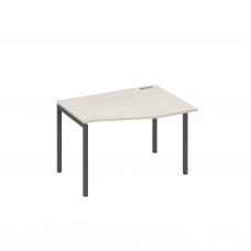 Стол эргономичный металлокаркас DUE правый "Техно" дуб / металлокаркас антрацит А4 А2 062 ДШ