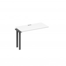 Секция 120 рабочей станции на металлокаркасе TRE белый премиум / металлокаркас антрацит А4 А3 003-1 БП