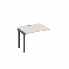 Секция 100 стола рабочей станции с каркасом UNO дуб / металлокаркас антрацит А4 А1 022-1 ДШ