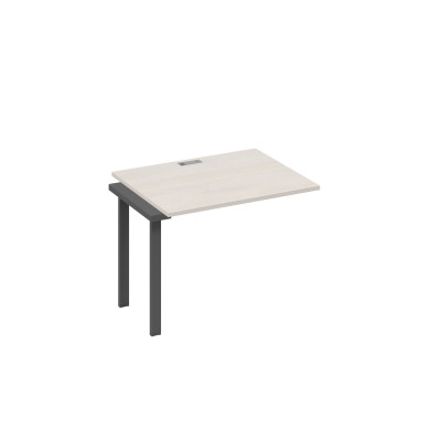 Секция 100 стола рабочей станции с каркасом UNO дуб / металлокаркас антрацит А4 А1 022-1 ДШ