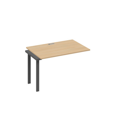 Секция 120 стола станции с опорами TRE натуральный дуб / металлокаркас антрацит А4 А3 023-1 НД