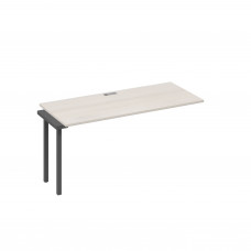 Секция стола рабочей станции 160 опоры QUATTRO дуб / металлокаркас антрацит А4 А4 015-1 ДШ
