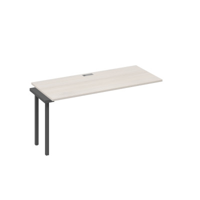 Секция стола рабочей станции 160 опоры QUATTRO дуб / металлокаркас антрацит А4 А4 015-1 ДШ