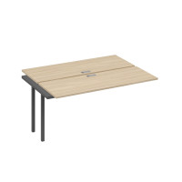 Секция станции 2х160 с каркасом QUATTRO дуб скандинавский / металлокаркас антрацит А4 А4 172-1 ДК