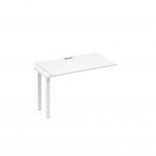 Секция 120 рабочей станции с каркасом TRE белый премиум / металлокаркас белый А4 Б3 013-1 БП