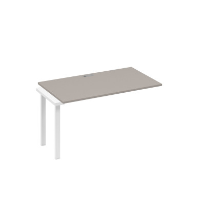 Секция стола 120 рабочей станции каркас TRE мокко премиум / металлокаркас белый А4 Б3 024-1 МП