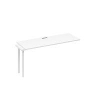 Секция стола 160 рабочей станции опоры QUATTRO белый премиум / металлокаркас белый А4 Б4 005-1 БП