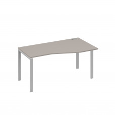 Стол правый "Техно" на металлокаркасе UNO эргономичный мокко премиум / металлокаркас серый А4 С1 066 МП