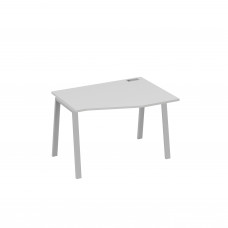 Стол правый "Техно" эргономичный на металлокаркасе TRE серый / металлокаркас серый А4 С3 062 СЕ