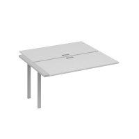 Секция стола рабочей станции на металлокаркасе TRE (2х140) серый / металлокаркас серый А4 С3 174-1 СЕ