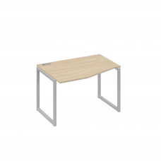 Стол эргономичный металлокаркас QUATTRO "Техно" левый дуб скандинавский / металлокаркас серый А4 С4 061 ДК