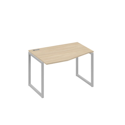 Стол эргономичный металлокаркас QUATTRO "Техно" левый дуб скандинавский / металлокаркас серый А4 С4 061 ДК
