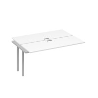 Секция станции 2х160 с каркасом QUATTRO белый премиум / металлокаркас серый А4 С4 172-1 БП