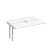 Секция станции 2х160 с каркасом QUATTRO белый премиум / металлокаркас серый А4 С4 172-1 БП