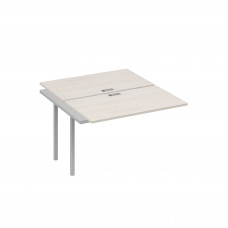 Секция стола рабочей станции QUATTRO (2х120) дуб / металлокаркас серый А4 С4 173-1 ДШ