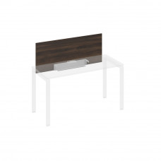 Экран настольный фронтальный для стола 140 с кабель-каналом дуб ристретто/ металлокаркас серый А4 С 832 ДР