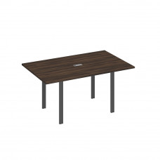 Стол 160 на металлокаркасе UNO переговорный дуб ристретто/ металлокаркас антрацит А4 А1 121 ДР