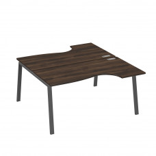 Рабочая станция опоры TRE (2х160) столы Классика дуб ристретто/ металлокаркас антрацит А4 А3 185 ДР