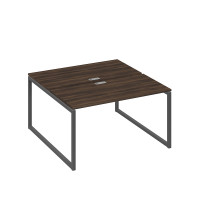 Рабочая станция 2х140 на опорах QUATTRO дуб ристретто/ металлокаркас антрацит А4 А4 174 ДР