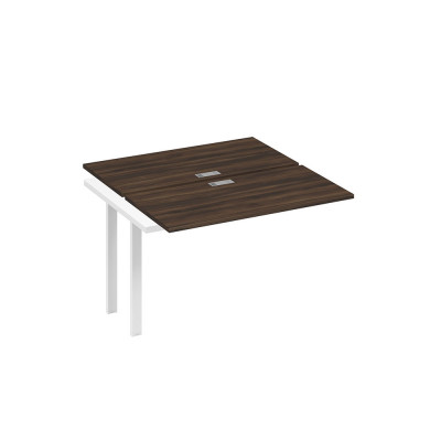 Секция станции на металлокаркасе UNO 2х120 дуб ристретто/ металлокаркас белый А4 Б1 170-1 ДР