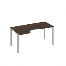 Стол эргономичный левый "Классика" на металлокаркасе UNO дуб ристретто/ металлокаркас серый А4 С1 045 ДР