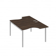 Рабочая станция каркас DUE столы (2х120) Классика дуб ристретто/ металлокаркас серый А4 С2 183 ДР